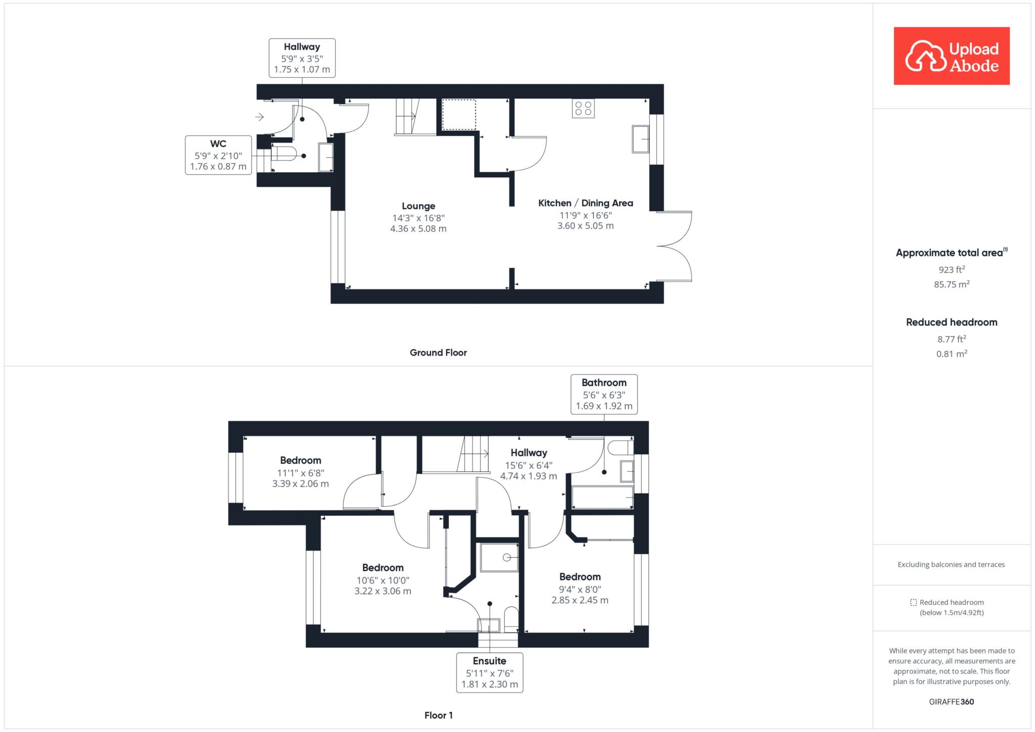 Floorplan for Macrius Way, Motherwell