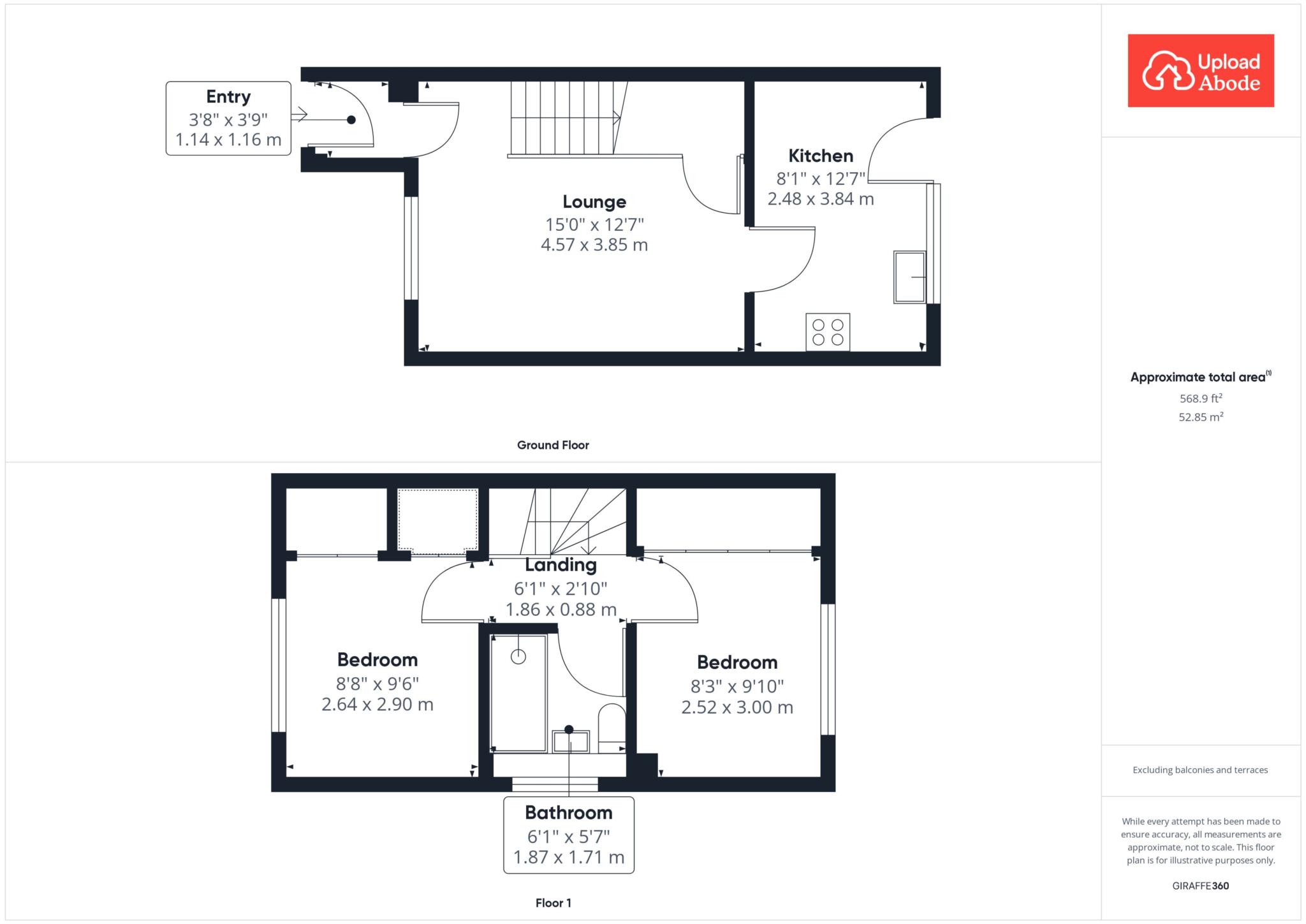 Floorplan for Thistle Gardens, Motherwell